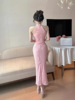 Split Dress Dress Sparkling Foreign Trade Slim Fit Bag Hip Long Skirt