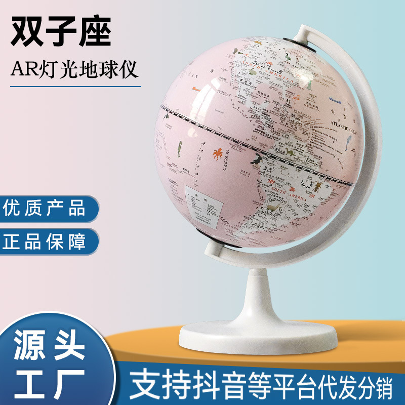 Tianyu Gemini Students Use Luminous Night Light Intelligent Voice Small Girl Birthday Gift AR Globe for Children