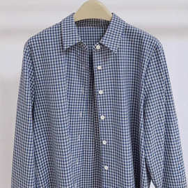 女士全棉色织格子衬衫