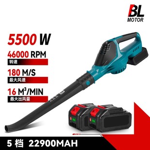 Cross-Border Lithium Battery Blower High-Power Handheld Blower 5-Speed Brushless Hair Dryer Snow Blower Dust Removal Blower Gun