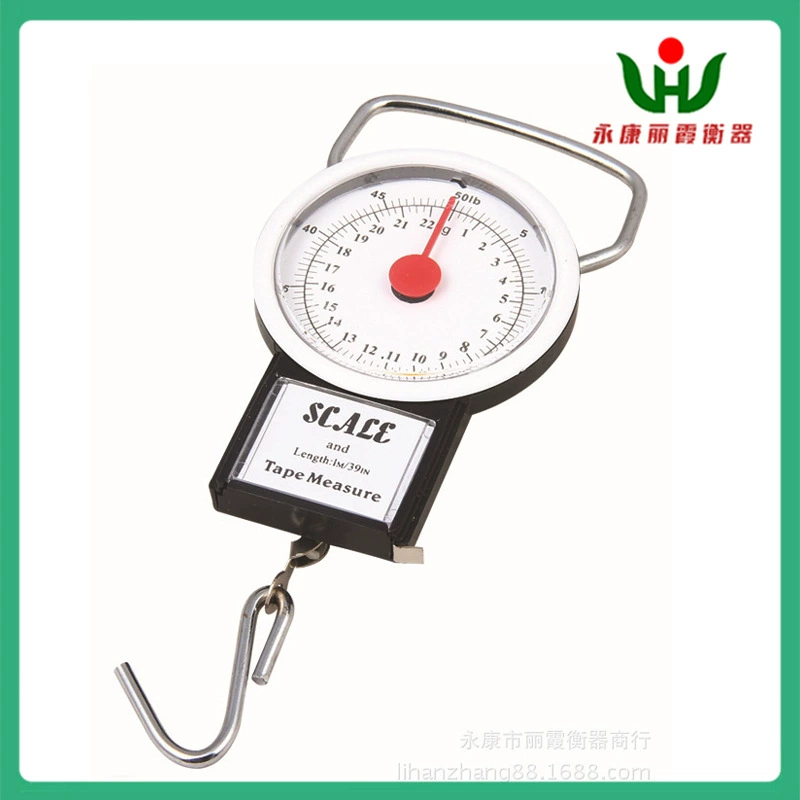Трансграничные портативные экспериментальные малые весы 22 кг 50 фунтов без цифровых сумок, рулетка, пружинные подвесные весы, механические рыболовные весы