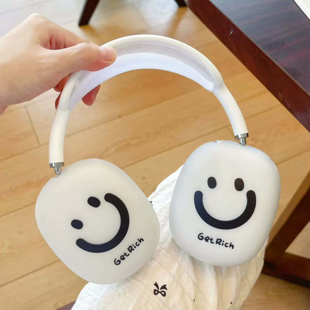 Apple, cartoon compatible protective case, headphones
