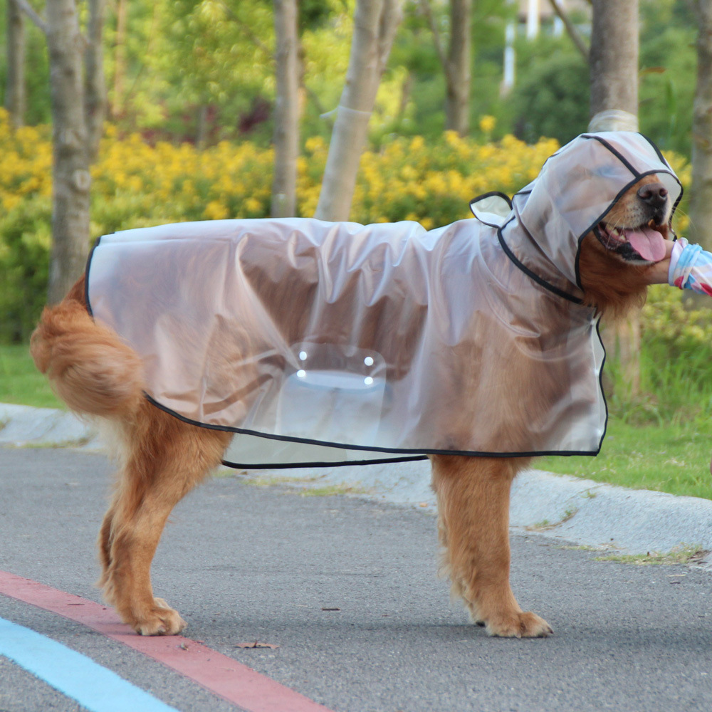 PET TPU transparente PET capa impermeable perro grande peluche cubo francés Corgi Shiba inu cachorro ropa lote