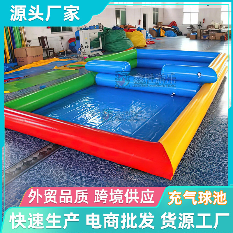 Cerca de la piscina de bolas del océano, puestos interiores y exteriores, dibujos animados para niños, piscina de bolas de Bobo inflable, trampolín, trampolín