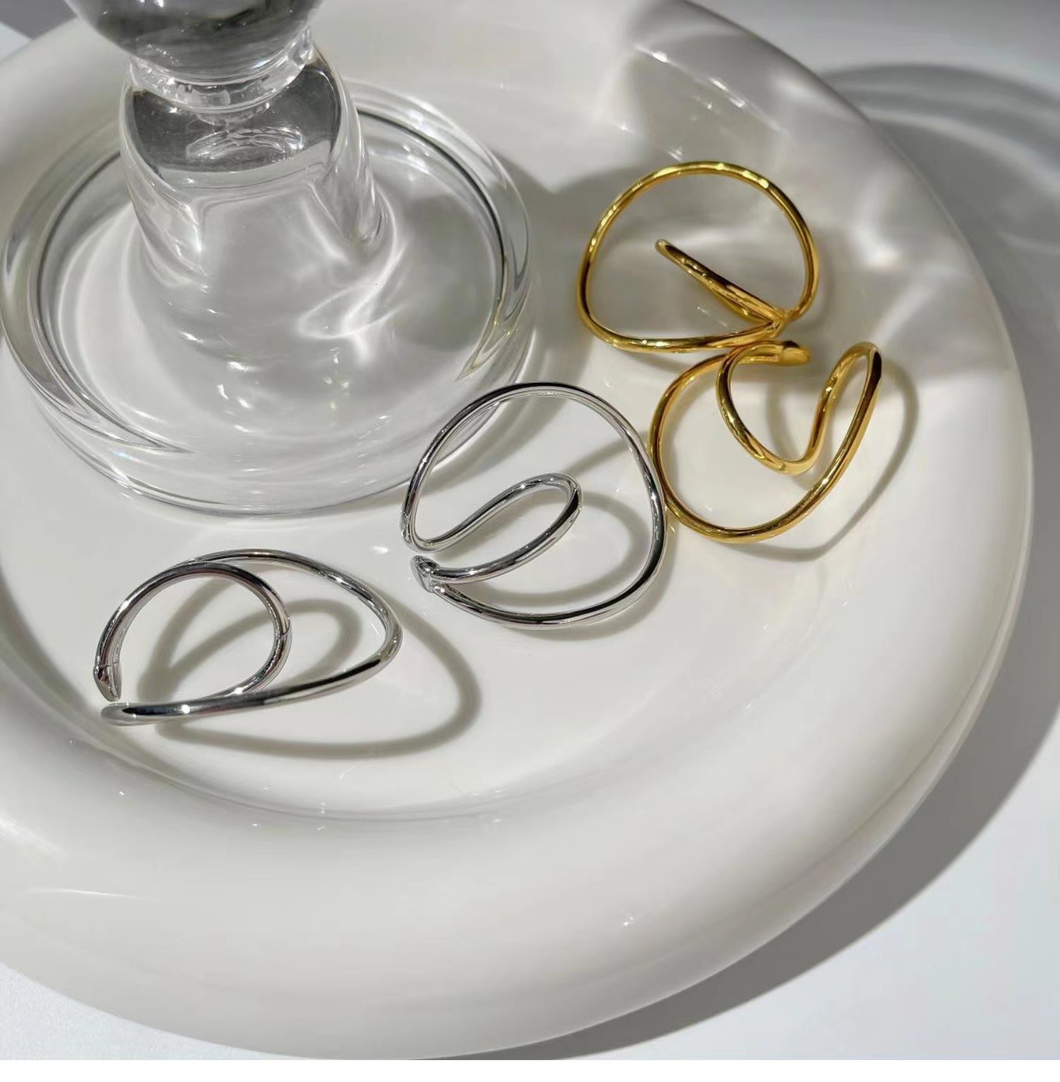 Ear Cuffs Classification Brass U Shape Irregular Ear Cuffs