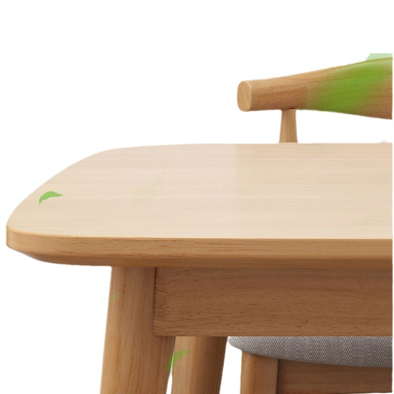 Mesa de comedor de madera sólida nórdica rectangular para 4 personas 6 personas combinación de mesa y silla de comedor moderna simple mesa de comedor casera pequeña casa