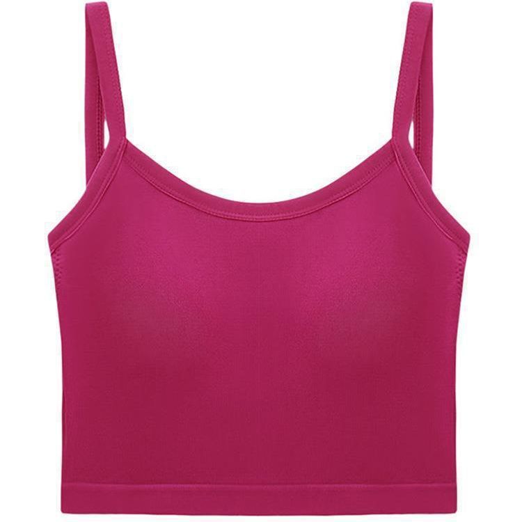 Belleza espalda camisola de las mujeres taza fija interior y exterior desgaste sexy Hot Girl backless camisola base tubo superior chaleco