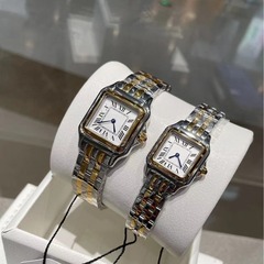 クラシックカカ-チーター レトロスクエア ローマンサントス スチールバンドタンク スイスクォーツ レディースウォッチ アドバンテージ世代