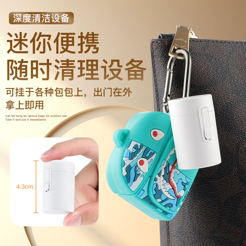 新品イヤホンクリーニングペンミニ携帯収納除塵ブラシ携帯電話bluetoothイヤホン多機能クリーニングペンバー
