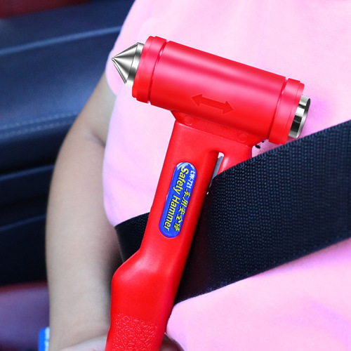 Car emergency escape hammer, life-saving hammer, car safety hammer, window breaker, outdoor multi-functional safety hammer