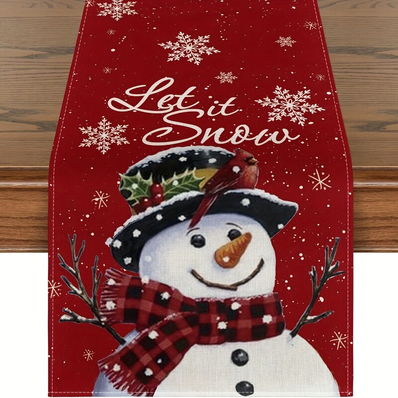 クロスボーダー爆発クリスマステーブル旗キッチンパーティーテーブルクリスマスツリー花輪雪だるま鈴サンタクローステーブル旗|undefined