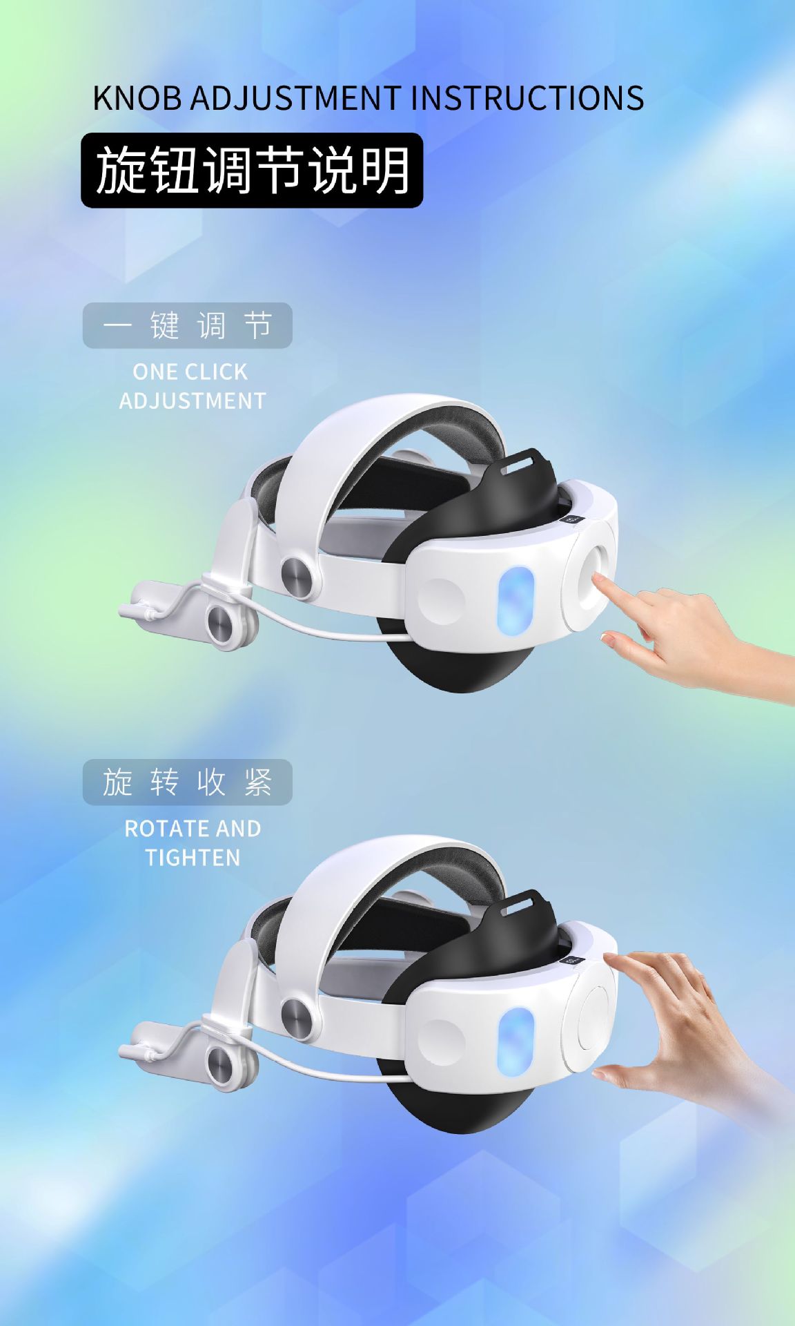 Meta quest3s headsets with a 10,000mah battery, quest3 charging headsets, power banks, weight reduction VR accessories Application Scenario