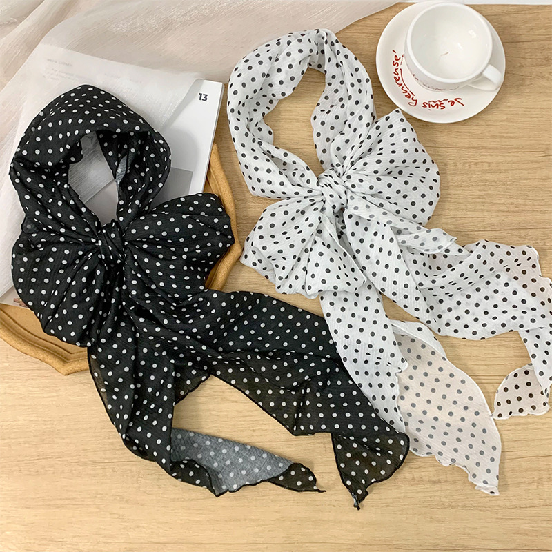 Bufandas de seda de punto de onda de alta calidad nueva moda de moda delgada bufandas de cuello bufandas decoración multifuncional cinturón