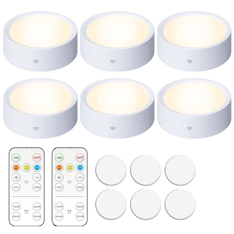 Remote control cabinet light dimmable battery cross-border kitchen bedroom cabinet wine cabinet atmosphere press sign display night light