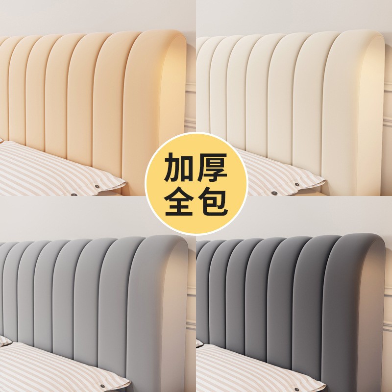 Funda acolchada gruesa de alta gama para cabecero de cama, funda protectora universal antipolvo de cobertura completa y suave para cama de madera, nuevo modelo 2024.