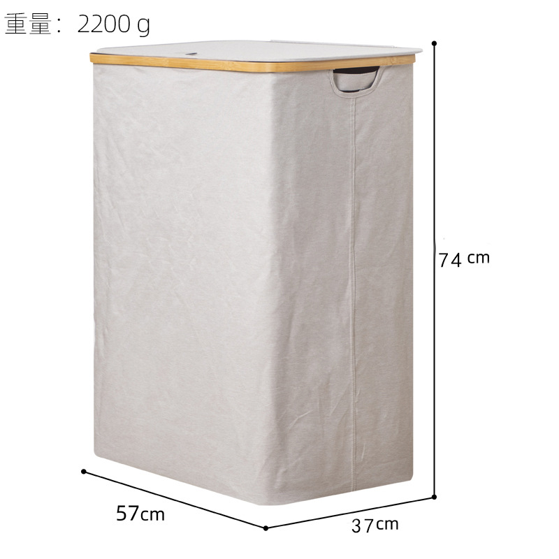 Cesta de lavandería de gran capacidad de inducción compartimiento al aire libre plegable cesta de almacenamiento con bolsa interior cesta de lavandería Venta caliente transfronteriza