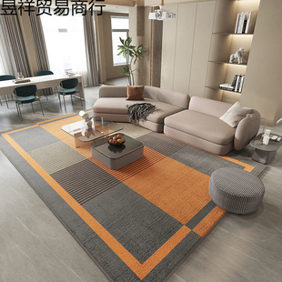 Carpet Living Room Modern Light Luxury New High-End Full-Cover Coffee Table Blanket Bedroom Bedside Room Stain-Resistant and Easy to Care for