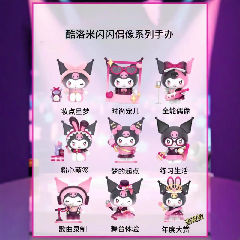 正版Hello kitty泰迪睡衣系列系列毛绒盲盒潮玩手办可爱公仔批发|undefined