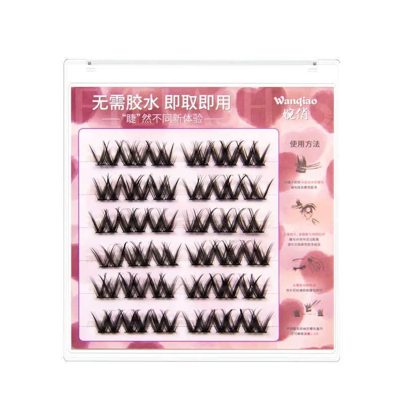 Dense false eyelashes, self-adhesive comics, European style, internet celebrity