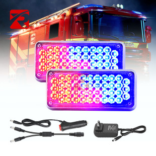 42 Led Pair of Truck Side Lights, Rescue Vehicles, Engineering Vehicles, Rvs, Guard Booth Strobe Warnings