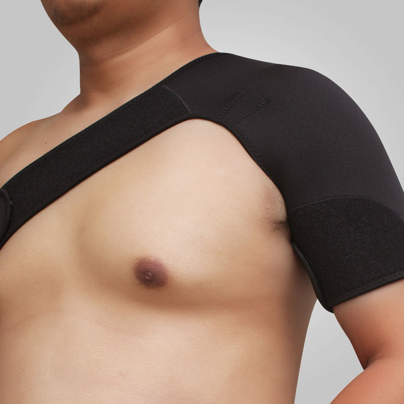 Mkas Sports Shoulder Brace Fitness Shoulder Tendon Injury Protective Gear Badminton Basketball Shoulder Brace Anti-Dislocation Joint Protection