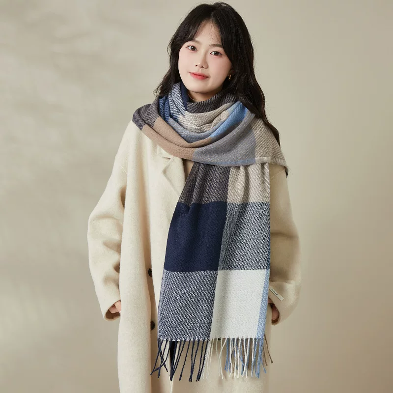 Демисезонный кашемир, модный универсальный шарф, тёплая накидка для любимого человека, корейский стиль