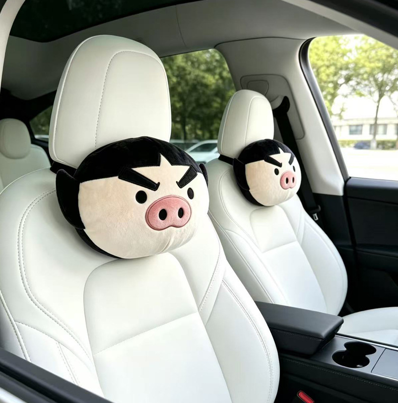 Little Policewoman Cartoon Cute Lady Car Headrest Comfortable Neck Pillow Cushion Personalized Stylish Car Headrest