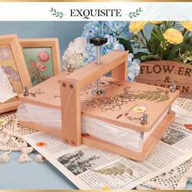 压花器置物标本手工制作工具可拆卸鲜花压花器实木手工压花板干花