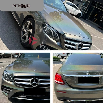 Pvc Laser Series Color Changing | Auto Color Change Film - pet-laser-gray-15216m