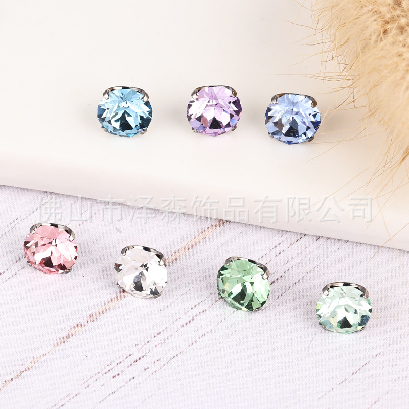 Zesen F136 Titanium Alloy Lip Piercing Labret Stud Round Bottom Swaro Lip Nail for Ear Bone detail image 10