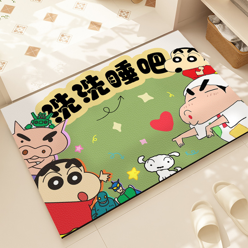 卡通硅藻泥地垫吸水速干卫生间厕所门口脚垫耐脏易打理防滑脚垫|undefined