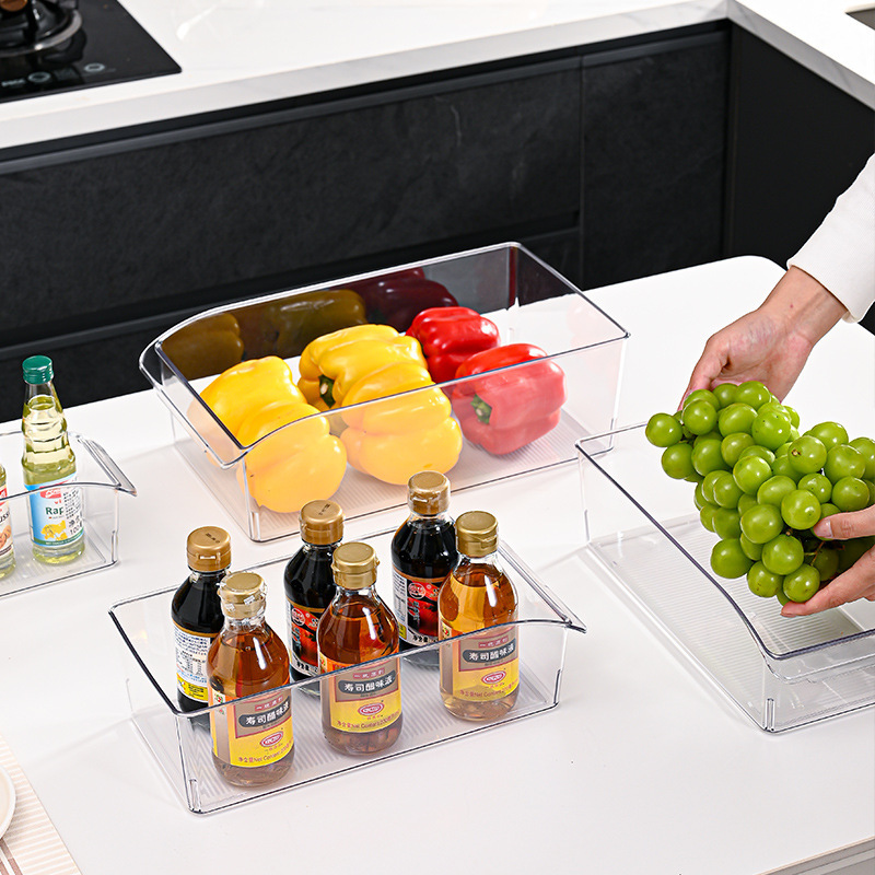 Caja de almacenamiento de refrigerador para alimentos, frutas y verduras, caja de preservación de alimentos, caja de exhibición acrílica transparente de grado alimenticio