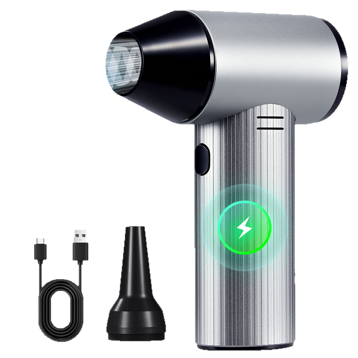 2025 nuevo ventilador violento de aleación de aluminio transfronterizo de alta velocidad portátil pequeño ventilador turbo ventilador portátil al por mayor