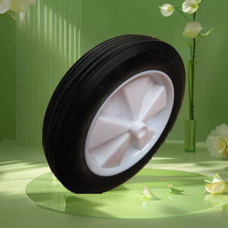 厂家直销耐磨空心实心橡胶轮子车轮空压机脚轮割草机橡胶轮胎