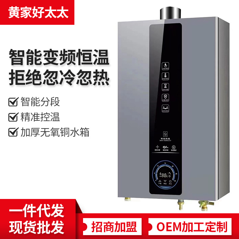 家用燃气热水器 超低水压启动 即开即热 加厚无氧铜水箱 平衡式煤