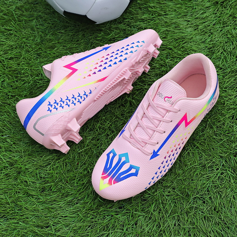 Nuevos zapatos de fútbol de clavos transfronterizos zapatos de entrenamiento deportivo de adultos hombres y mujeres zapatos de entrenamiento de clavos adolescentes al por mayor