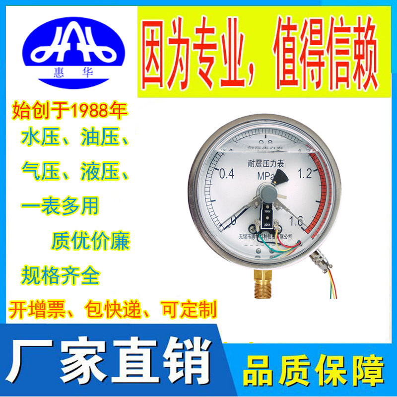 惠华特种仪表-磁感电接点压力表YXCg-100/150