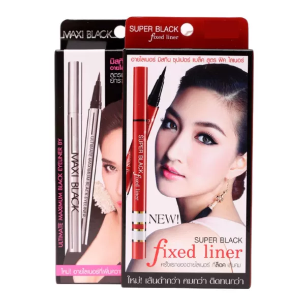 Thailand MIS red tube and silver tube dry eyeliner pen is waterproof, sweat-proof, and does not smudge. It is a soft and firm liquid eyeliner pen and supports drop shipping