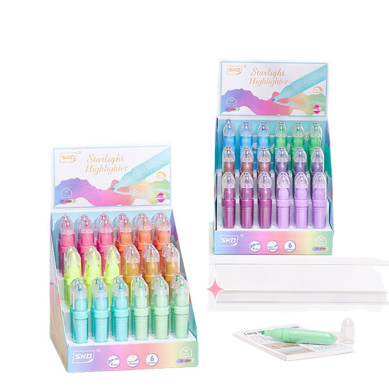 alto valor facial flash estrella huevo lápiz de reflexión estudiantes dibujo lápiz de graffiti DIY cuentas de mano clave lápiz de marca clave