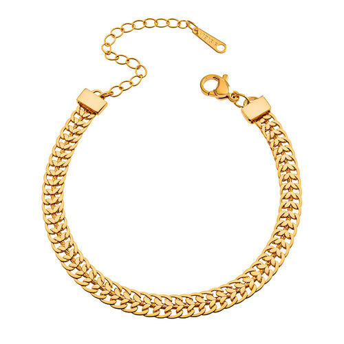 Internet celebrity mini titanium steel bracelet for women, fashionable and versatile ins Korean version of titanium steel without fading niche design, round snake chain