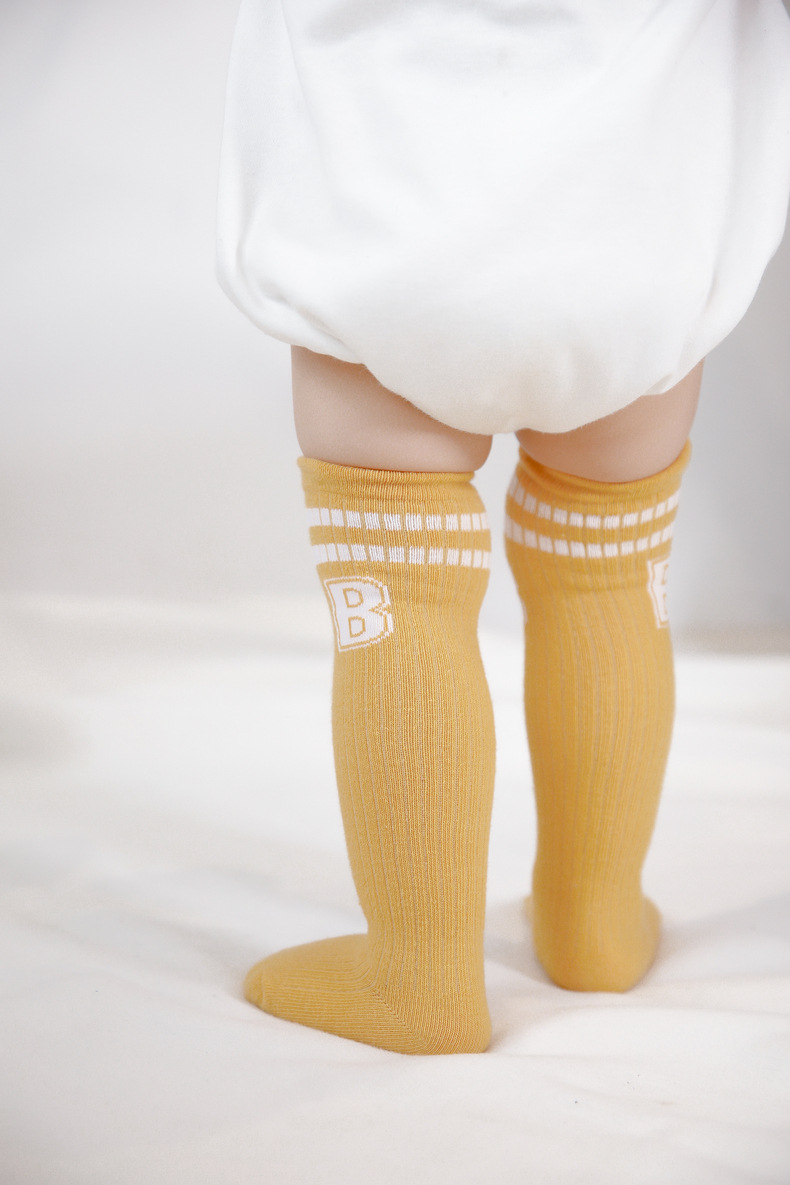 Kinder Unisex Mode Streifen Baumwolle Über Die Knie Socken 1 Satz display picture 6