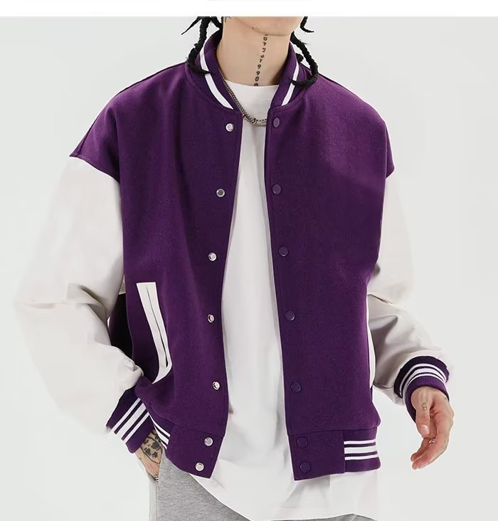 Traje de béisbol vintage americano retro verano Capa delgada masculina ins marea marca primavera otoño chaqueta oversize