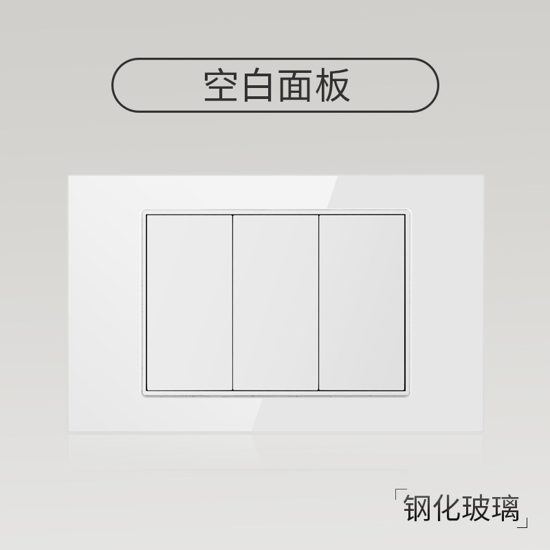 Taiwán 110V estándar americano USB blanco vidrio templado interruptor socket 118 Tipo de pared panel fábrica al por mayor