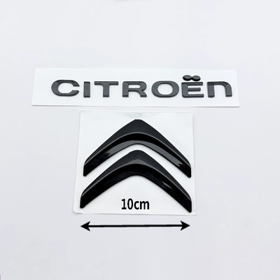 Ls Ds6 Original Rear Car | Car logo - citroen-black-double-logo-10cm-black
