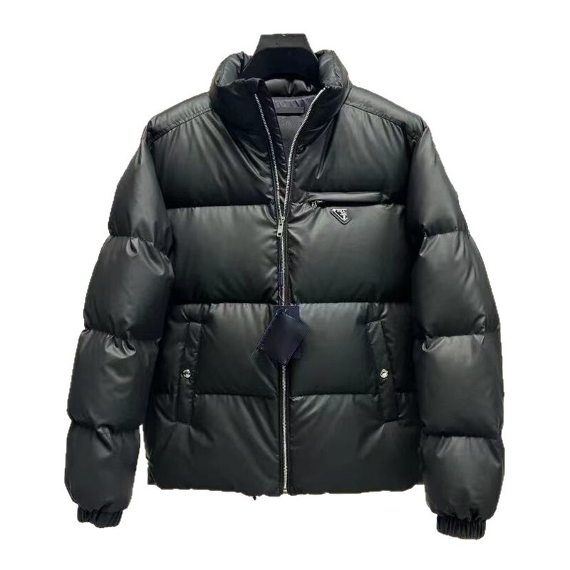 南油高货P家普家25FW秋冬新款三角标立领简约纯色羽绒服 外贸跨境|undefined