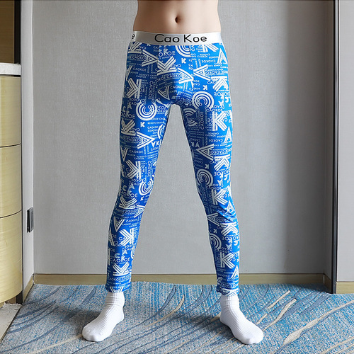 Men's pure cotton autumn pants, direct sale from the manufacturer, thin and colorful warming pants for men, all-cotton leggings for winter