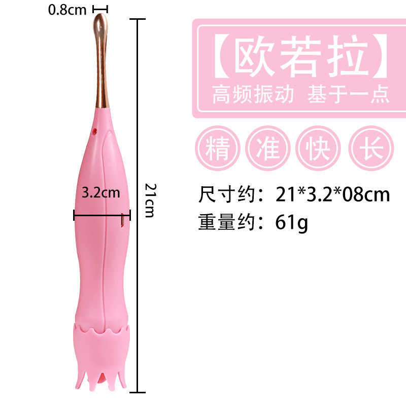 G-Spot Vibrator with Electric Button Control, ABS Body, 50 dB Quiet Motor, White or Pink — detail image 19