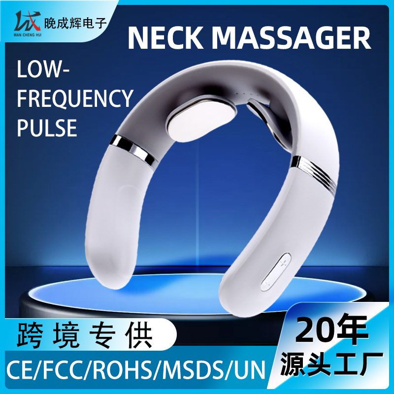 Foreign Trade Version English Version Cervical Spine Massager Shoulder and Neck Pulse Neck Protector Neck and Cervical Spine Multifunctional Massager