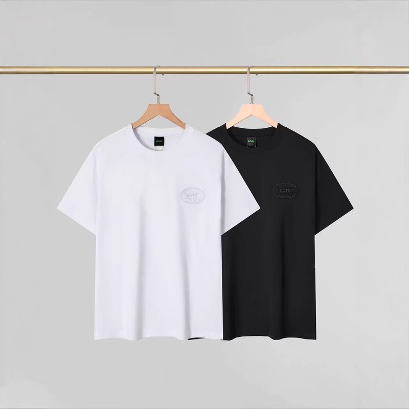 Loose Fit Men's Round Neck Short Sleeve T-Shirt, Trendy Brand Print, Casual and Stylish Cotton T-Shirt Loose Fit Men's Round Neck Short Sleeve T-Shirt, Trendy Brand Print, Casual and Stylish Cotton T-Shirt