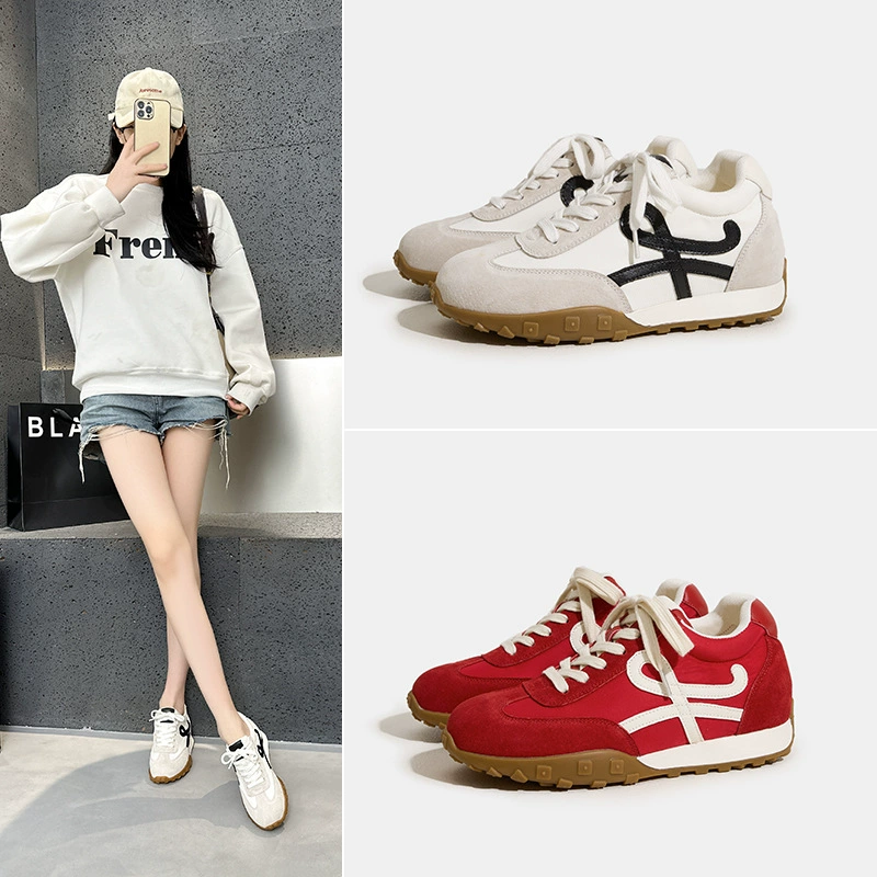 6cm увеличенная обувь папы женская 2025 летняя сеть красная